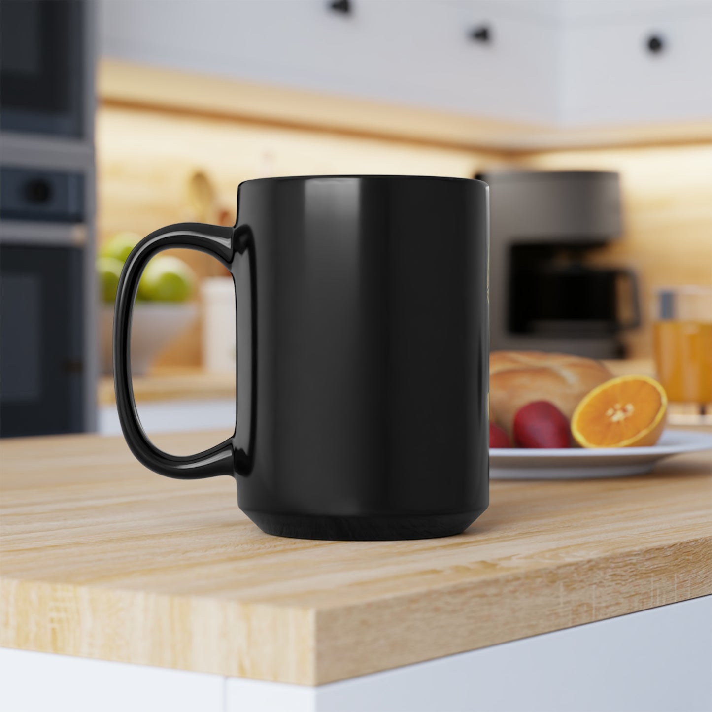 Black Mug, 15oz Bitcoin