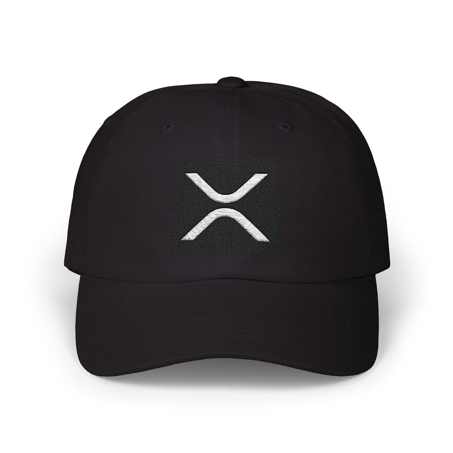 Classic White Dad Cap with Logo - Stylish Everyday Hat xrp crypto