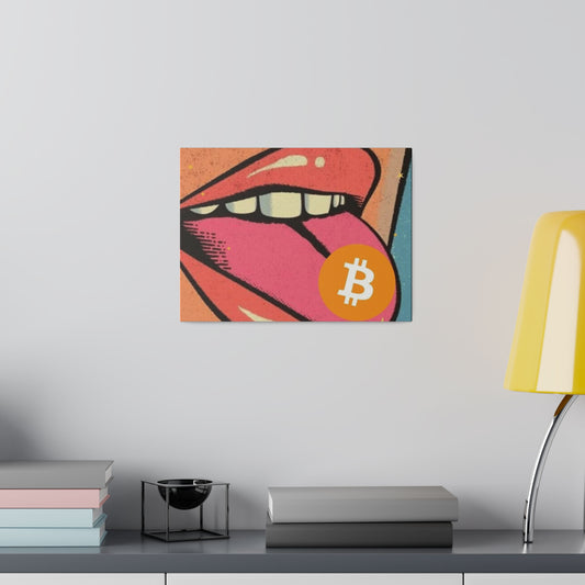 Matte Canvas, Stretched, 0.75" Bitcoin